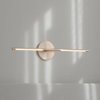 UMAGE LED fali lámpa Omni, sárgaréz, hossza 74 cm kép