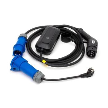  Utazási töltőállomás elektromos autókhoz EV/PHEV AC Típus 2 32A/230V 7,4kW IP55 5m  kép