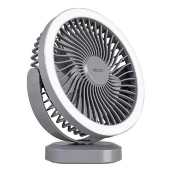Vayox LED asztali látor töltéssel, LED világítás, 3W, 5V USB, 2400 mAh, szürke  kép