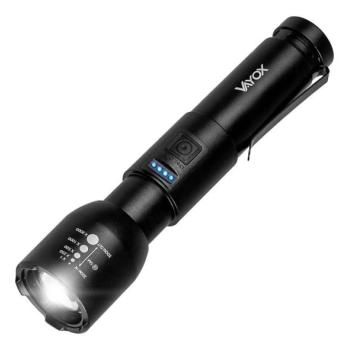 Vayox LED tölthető állítható fényerőjű lámpa 20W, 5V, IPX4, 800 lm, 2000 mAh  kép