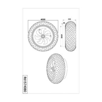 Ventilátor Bidar, fekete/arany, világítás, távirányító, csendes kép