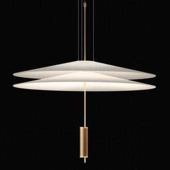 Vibia Flamingo - LED függő lámpa 2 ernyő, arany kép