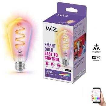 WiZ LED RGBW Dimmelhető izzó ST64 E27/6,3W/230V 2200 kép