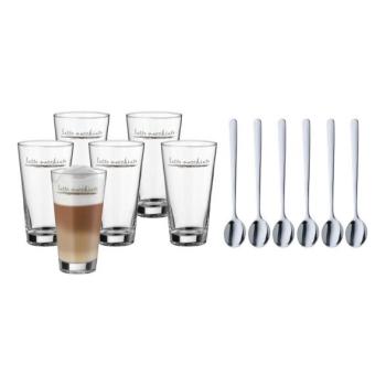 WMF WMF CLEVER & MORE latte macchiato pohár és kanál szett, 6 db  kép