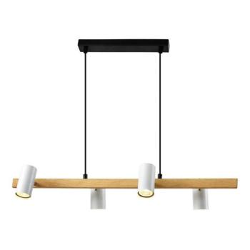  XILO kábeles csillár, 4xGU10/25W/230V, bükk/fehér  kép