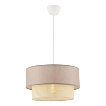  Zsinóros csillár ECHO 1xE27/60W/230V bézs/krémszínű  kép