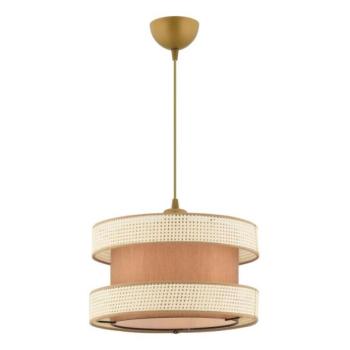  Zsinóros csillár HALO 1xE27/60W/230V barna/krémszínű  kép