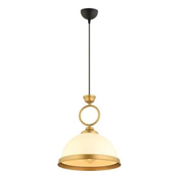  Zsinóros csillár MONZA 1xE27/40W/230V, átmérő 26 cm, krémszínű/bronzos  kép