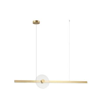 25426-os LED lógó világítás, arany színű, hossza 121 cm, fém, dimmelhető kép