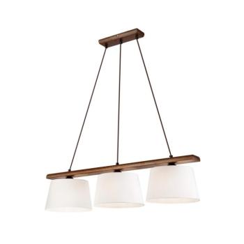 AIDA kábeles csillár 3x E27/60W/230V, átmérő 25 cm, tölgy/dió LD 3.98 DĄB ORZECH kép