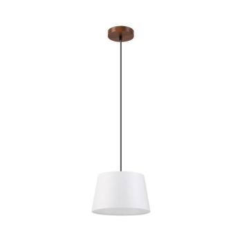 AIDA kábeles csillár 1x E27/60W/230V, átmérő 25 cm, tölgy/dió/fehér LM-1.98/DĄB ORZECH/250 kép