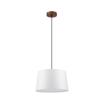 AIDA kábeles függeszték 1xE27/60W/230V Ø 35 cm tölgy/dió/fehér LM-1.98/DĄB ORZECH/350 kép
