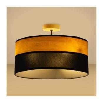 ALBA felületre szerelt csillár 3xE27/15W/230V, átmérő 40 cm, fekete/barna P-4015/3 DS+WOOD+BK kép