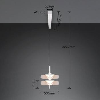 Amalo LED lógó lámpa, matt fehér, hossza 146 cm, CCT, 4 izzós kép
