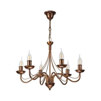 ANTON láncos csillár, 6xE14/60W/230V, bronz LM-6.294/BRĄZ kép