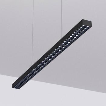Arcchio LED irodai függőlámpa Jolinda, fekete, 118cm, fel/le, fel/le kép