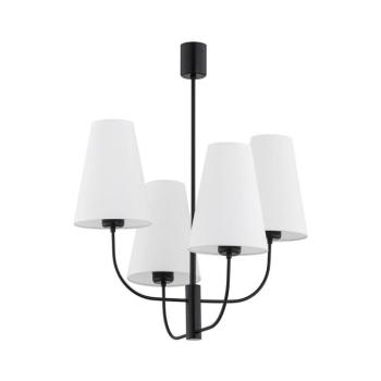 Argon 1822 - Csillár rúdon SAFIANO 4xE27/15W/230V fekete 1822 kép