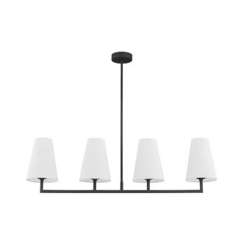 Argon 1831 - Csillár rúdon SAFIANO 4xE27/15W/230V fekete 1831 kép