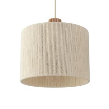 Arlo függő világítás, bézs, textil, hossza 120 cm, 3 izzós kép