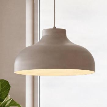 Basca lógó világítás, bézs, fém, Ø 40 cm, E27 kép