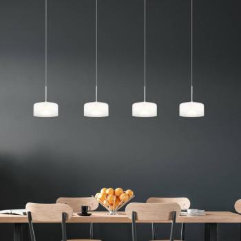 Belinda LED lógó világítás, 105 cm hosszú, fehér, 4 izzós, üveg kép