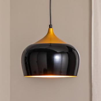 Berceste 212-S függő lámpa Ø30cm fekete/arany kép