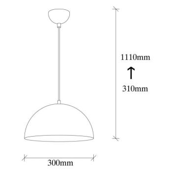 Berceste 231-S lógó világítás, ezüst színű, fém, Ø 30 cm kép