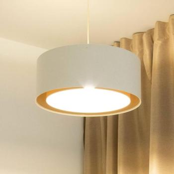 Boho függőlámpa, krém/bézs, Ø 50 cm, magasság 20 cm, juta kép