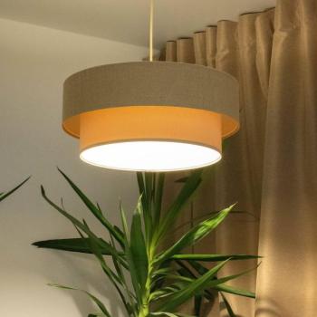 Boho függőlámpa, krém/bézs, Ø 50 cm, magasság 21 cm, juta kép