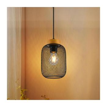 BRILAGI - BASKLITE kábeles függeszték 1xE27/15W/230V fa/fekete BRI426 kép