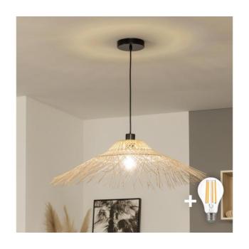 BRILAGI - CERIA BOHO LED csillár zsinóron 1xE27/40W/230V átm. 70 cm bambusz BG3987+EG781124 kép
