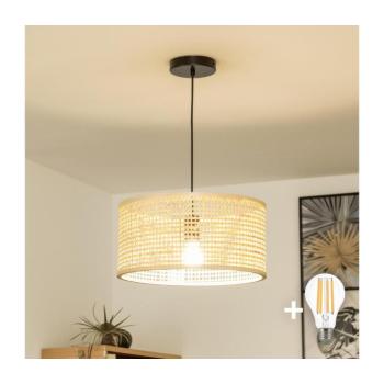 BRILAGI - CERIA BOHO LED függőlámpa kábelen 1xE27/40W/230V, átm. 40 cm, bambusz BG3987+EG781161 kép