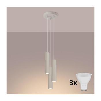 BRILAGI - CRESTO LED függeszték kábelen 3xGU10/10W/230V krémszínű BR.1595 kép