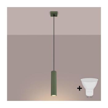 BRILAGI - CRESTO LED zsinóros függeszték 1xGU10/10W/230V zöld BR.1611 kép