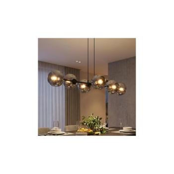 BRILAGI - Csillár kábellel DIOR 6xE27/60W/230V fekete/füstszürke 59-024B kép