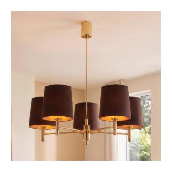 BRILAGI - Csillár rúddal MONTE 5xE27/60W/230V barna/arany 8590828053453 kép