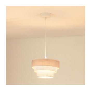 BRILAGI - Csillár zsinóron ALASKA LUNETA 1xE27/15W/230V átm. 25 cm szürke/krémes 608091 kép