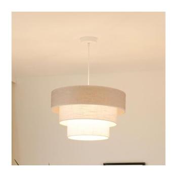 BRILAGI - Csillár zsinóron ALASKA LUNETA 1xE27/15W/230V átm. 45 cm szürke/krémes 608060 kép
