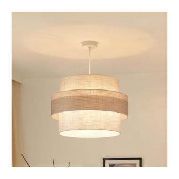 BRILAGI - Csillár zsinóron DOVER SPACE 1xE27/15W/230V átm. 50 cm szürke/krémes 608190 kép