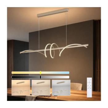 BRILAGI - dimmelhető LED kábelen függesztett csillár SIGNATURE LED/50W/230V 120 cm bézs + távirányító BRI1141 kép