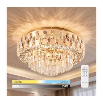 BRILAGI - dimmelhető LED mennyezeti lámpa AURELIA LED/45W/230V átm. 50 cm arany + távirányító BRSL61033G-LED kép