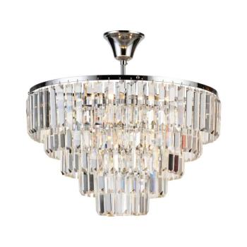 BRILAGI - Felületre szerelhető csillár CRYSTAL 5xE14/40W/230V fényezett króm BG71345 kép