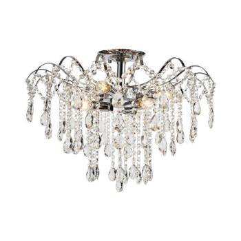 BRILAGI - Felületre szerelhető csillár CRYSTAL 6xE14/60W/230V fényezett króm BG71342 kép