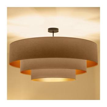 BRILAGI - Felületre szerelhető csillár LUNETA 3xE27/60W/230V Ø 80 cm bézs/arany 8590828052173 kép