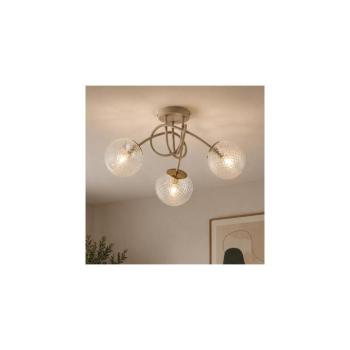 BRILAGI - Felületre szerelhető csillár STELLA 3xE27/60W/230V bézs/arany 85-020B kép