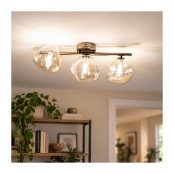 BRILAGI - Felületre szerelhető csillár VULCANO 3xG9/8W/230V bronz/füstös bézs 11619 kép