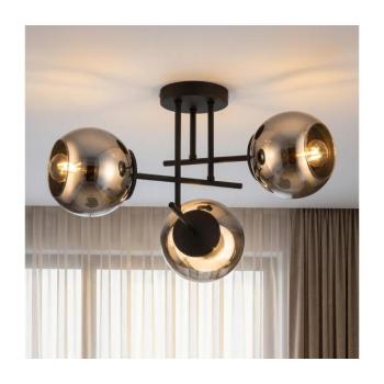 BRILAGI - Felületre szerelt csillár DIOR 3xE27/60W/230V fekete/füstszürke 59-035B kép