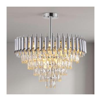 BRILAGI - Felületre szerelt csillár ECLIPSE 9xE14/10W/230V átm. 58 cm ezüst BG70279 kép