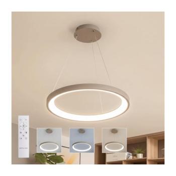 BRILAGI - fényerőszabályozható LED csillár kábelen FALCON SLIM LED/42W/230V átmérő 50 cm bézs + távirányító BRDX1330-500/BG kép