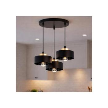 BRILAGI - Kábelcsillár SPRING 3xE27/60W/230V fekete/arany 77-004B kép